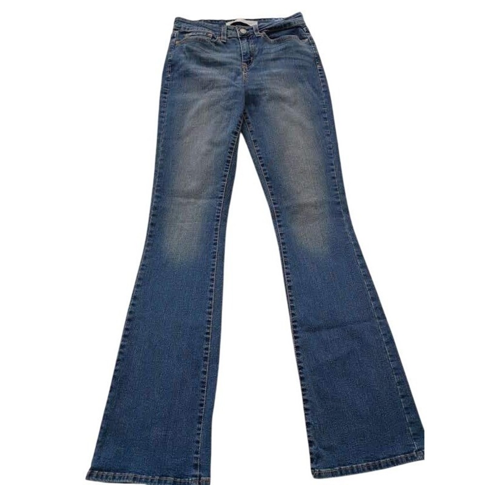 Levi Strauss Signature Gold Label Mid Rise Bootcut Jeans Blue Medium Wash 28x32T - Picture 11 of 11